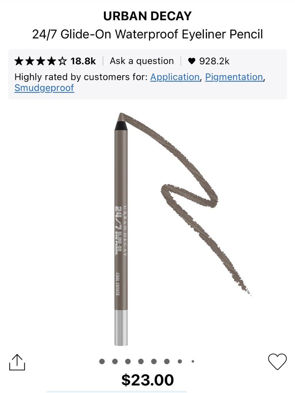 Urban Decay 24/7 Glide-On Waterproof Eyeliner Trio - Cool Coyote, Faux Doe, Cuff - Picture 2 of 8